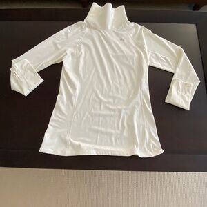 Under Armor, Cream Turtle neck, Size Large, 38” Bust
